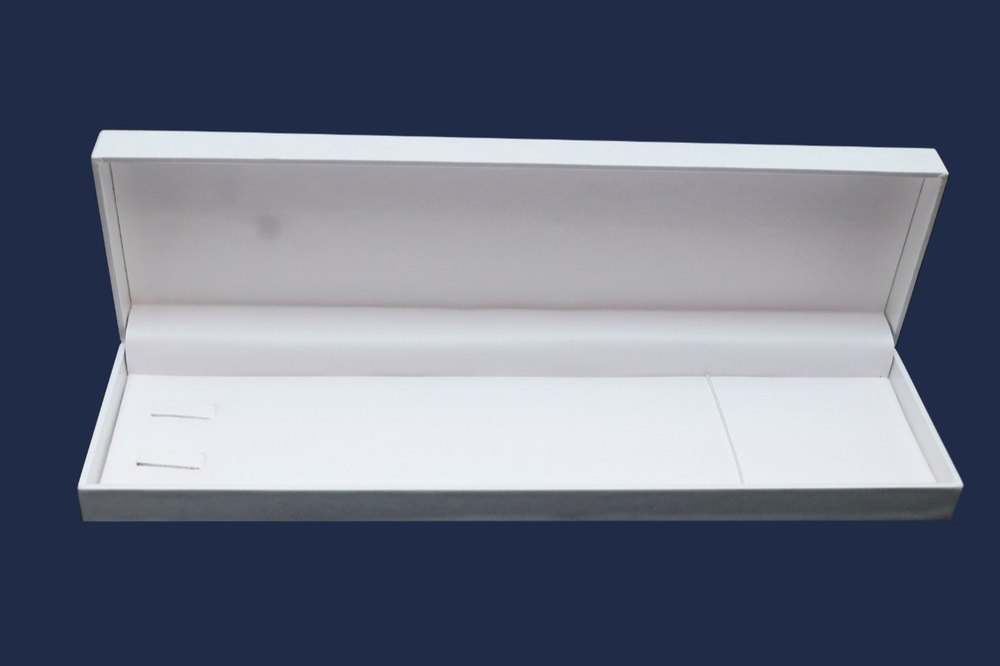 Rectangle Rectangular White Bracelet Box