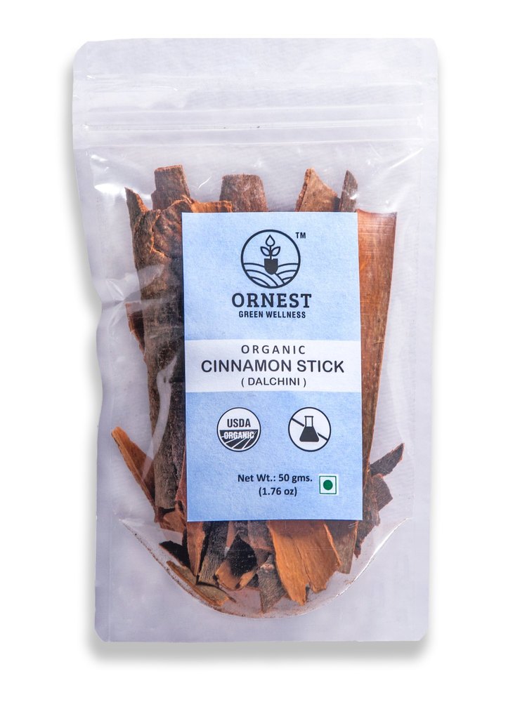 Organic Cinnamon Stick / Dalchini, Packaging Type: Packet, Packaging Size: 50g