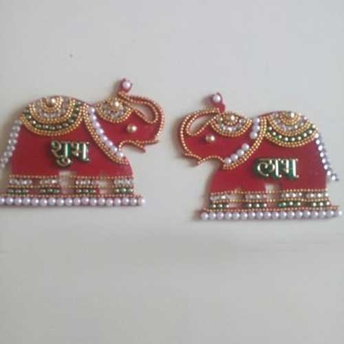 Elephant Acrylic Handicraft, For Decoration, Packaging Type: Packet