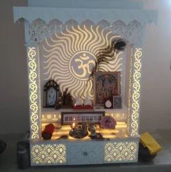 Polished Acrylic Solid Surface Temple, For Worship