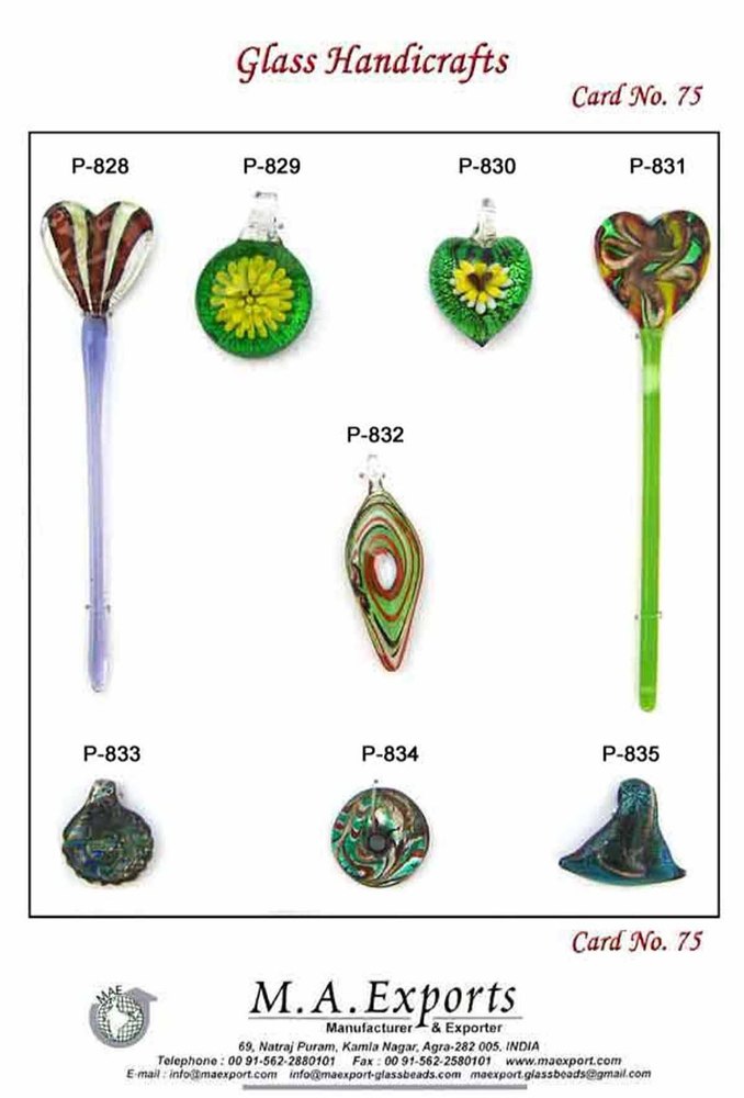 Glossy Glass Handicraft Longstick, For Handicrafts