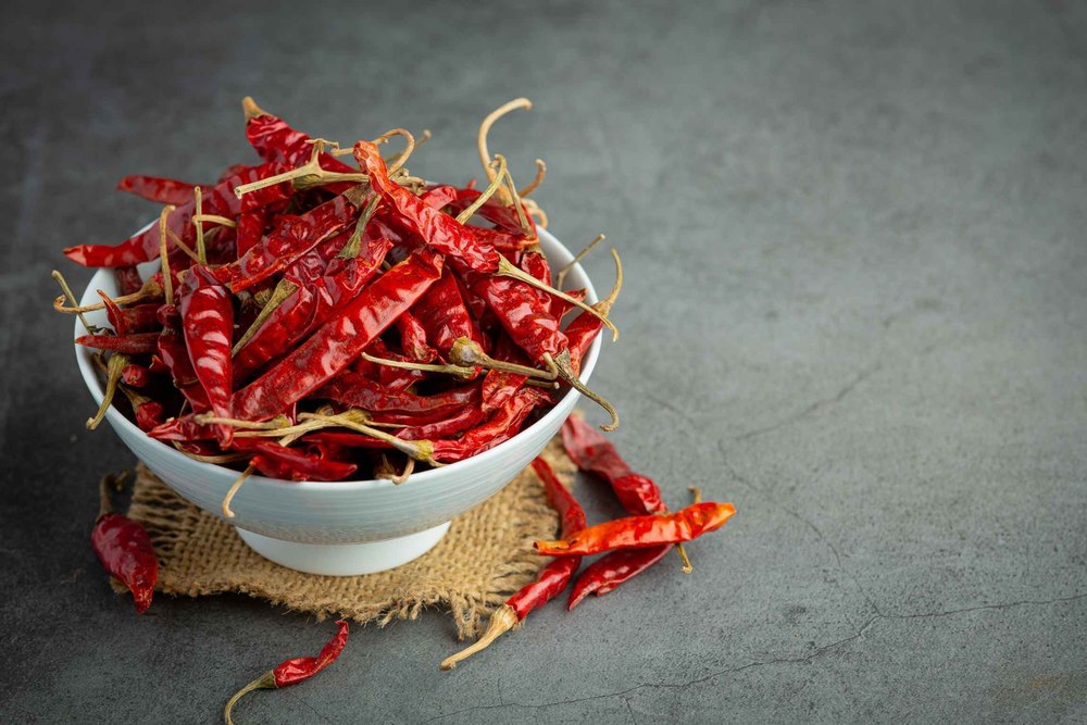 Arizone Dry Whole Red Chilli, For Cooking, 25 Kg