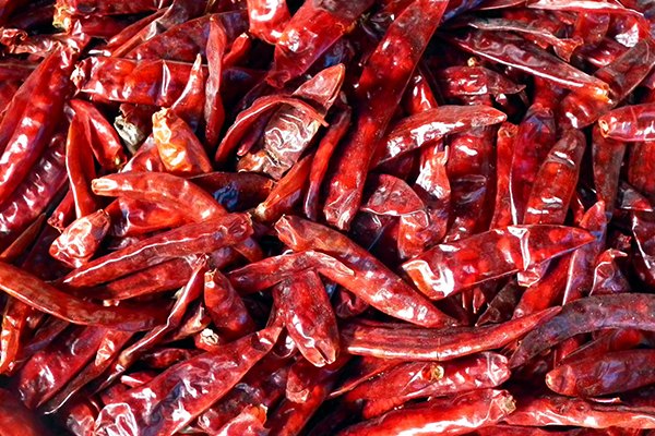Guntur Dry Red Chili, With Stem