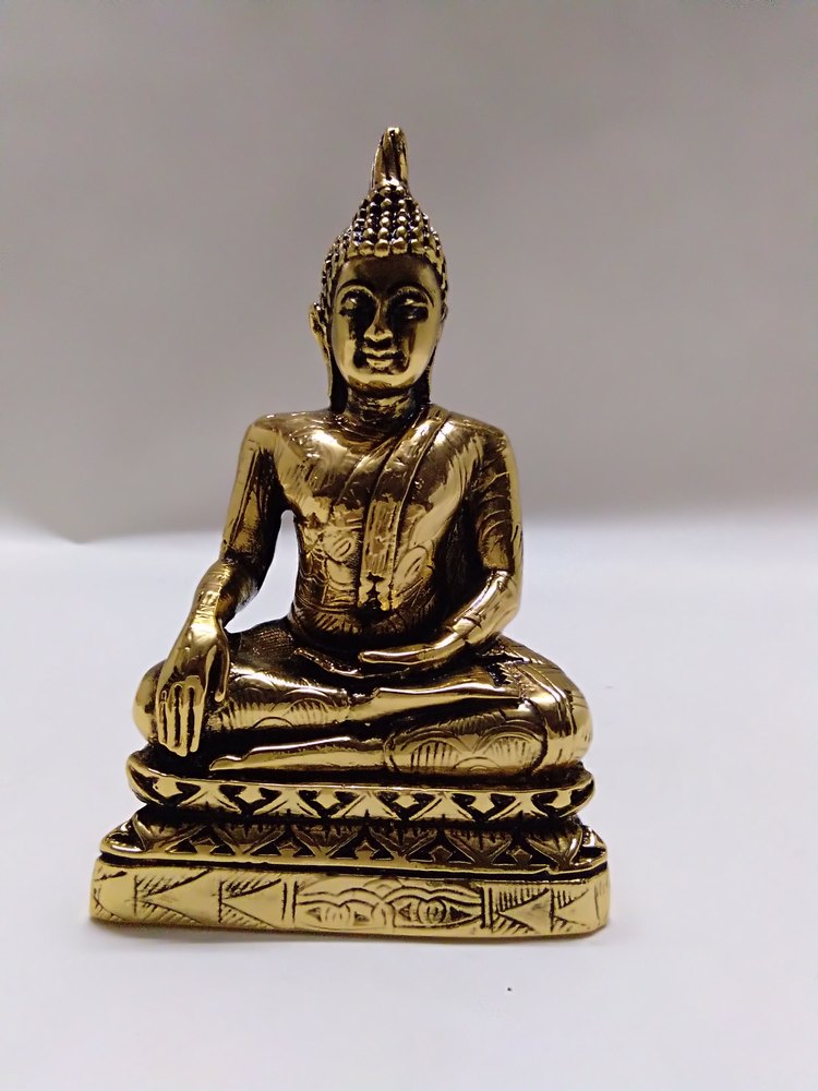 Surya Arts Golden Gautama Buddha Statue