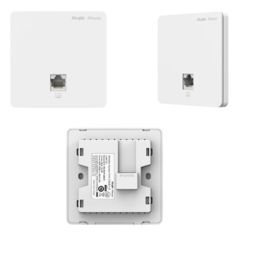 Ruijie White Wi-fi Dual Band Wall Plate AP, For Hotel Guest Rooms, 1267 Mbps