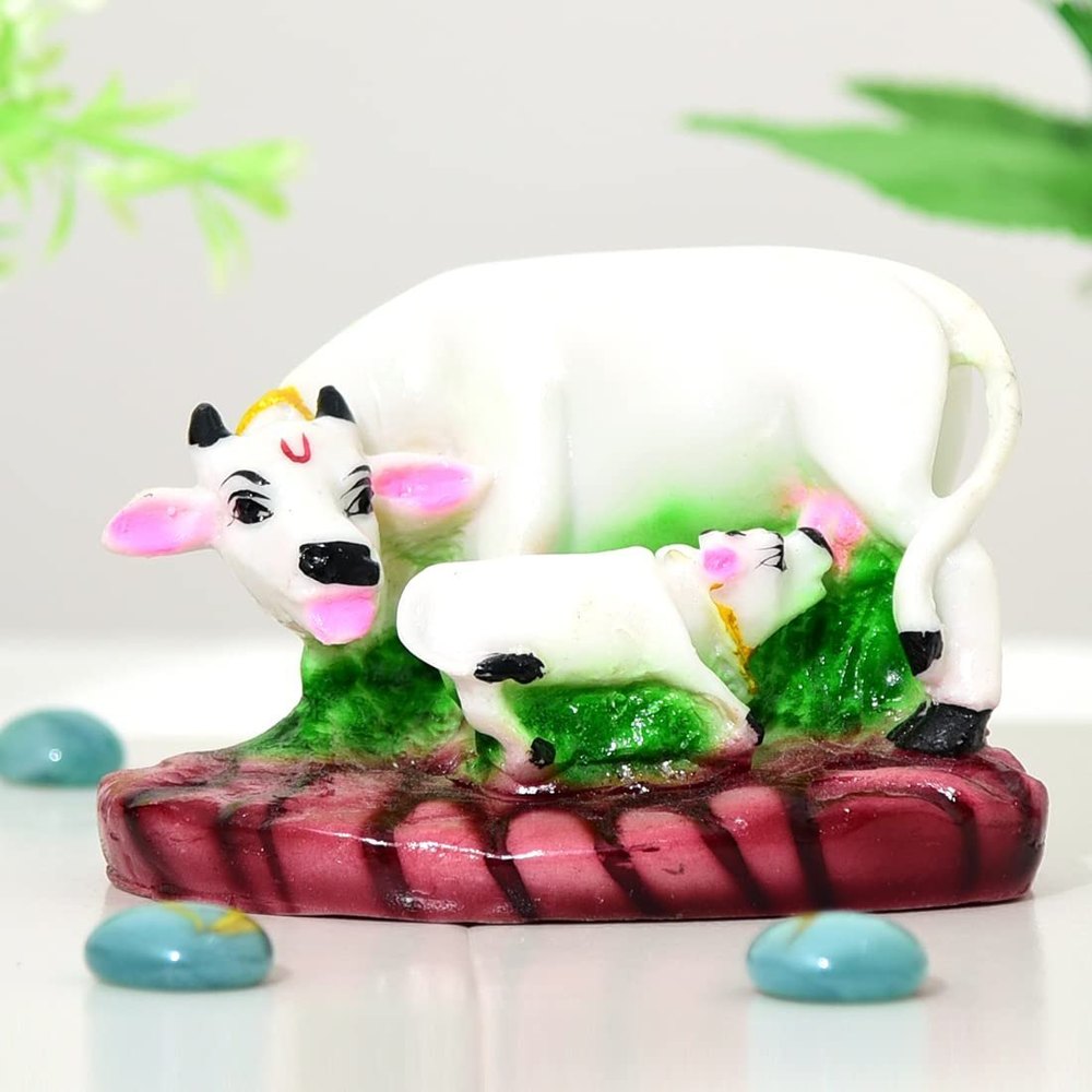 Himanshi Art & Craft Poly Resin Cow And Calf
