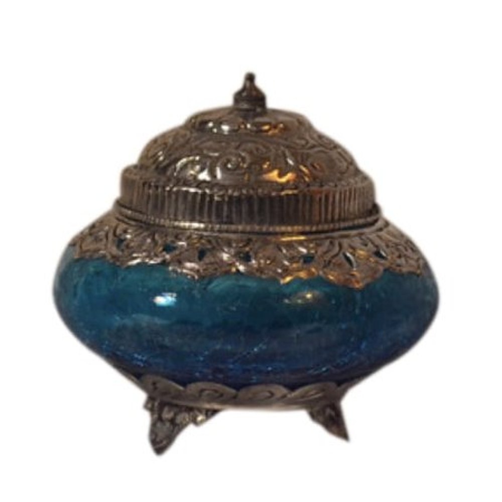 Blue Glass Show Piece, For Decoration, Size: Small