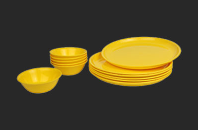 Yellow Gift Plate Set