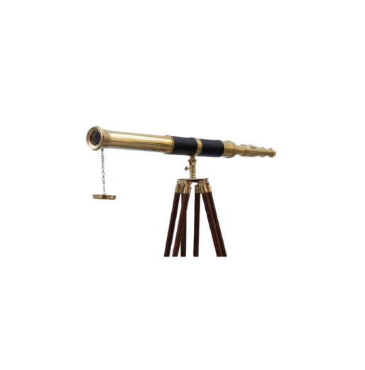Copper Aluminium/ Brass/ Glass/ Wood Telescope With Stand, 18\'\'