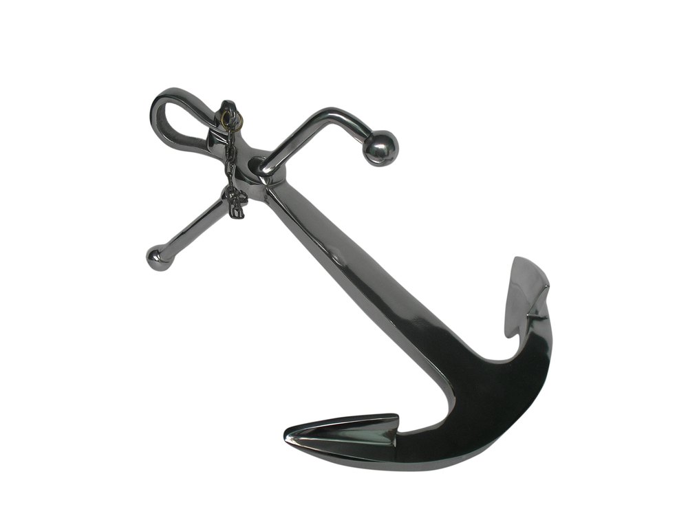 Polished Antique Decorative Metal Ship Anchor