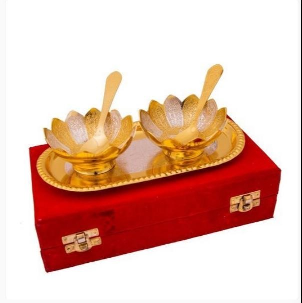 Silver and Gold Brass Birthday Gift, For Gifting, Standatd