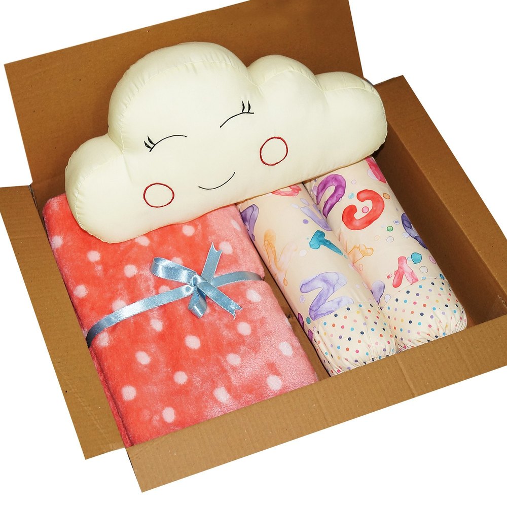 Multicolor Eco Friendly Soft Fabric Newborn Baby Gift Set