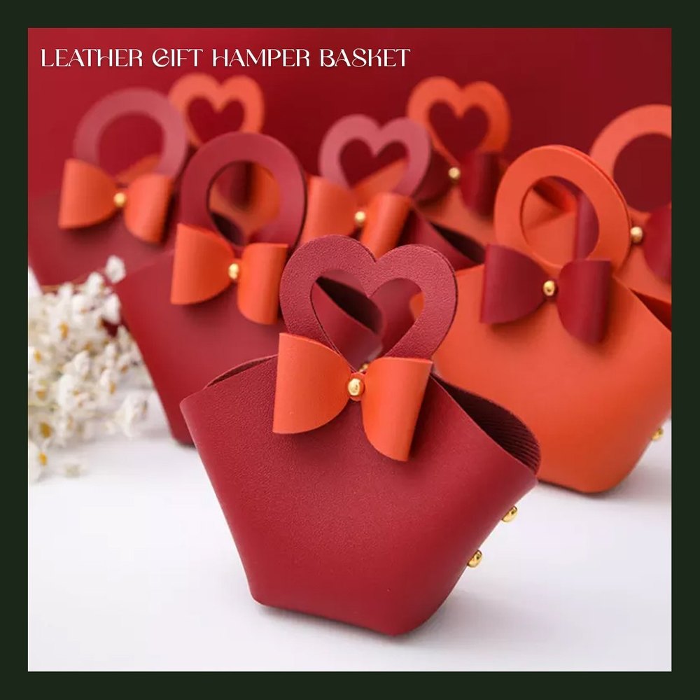 Leatherette Leather Gift Hampers Basket