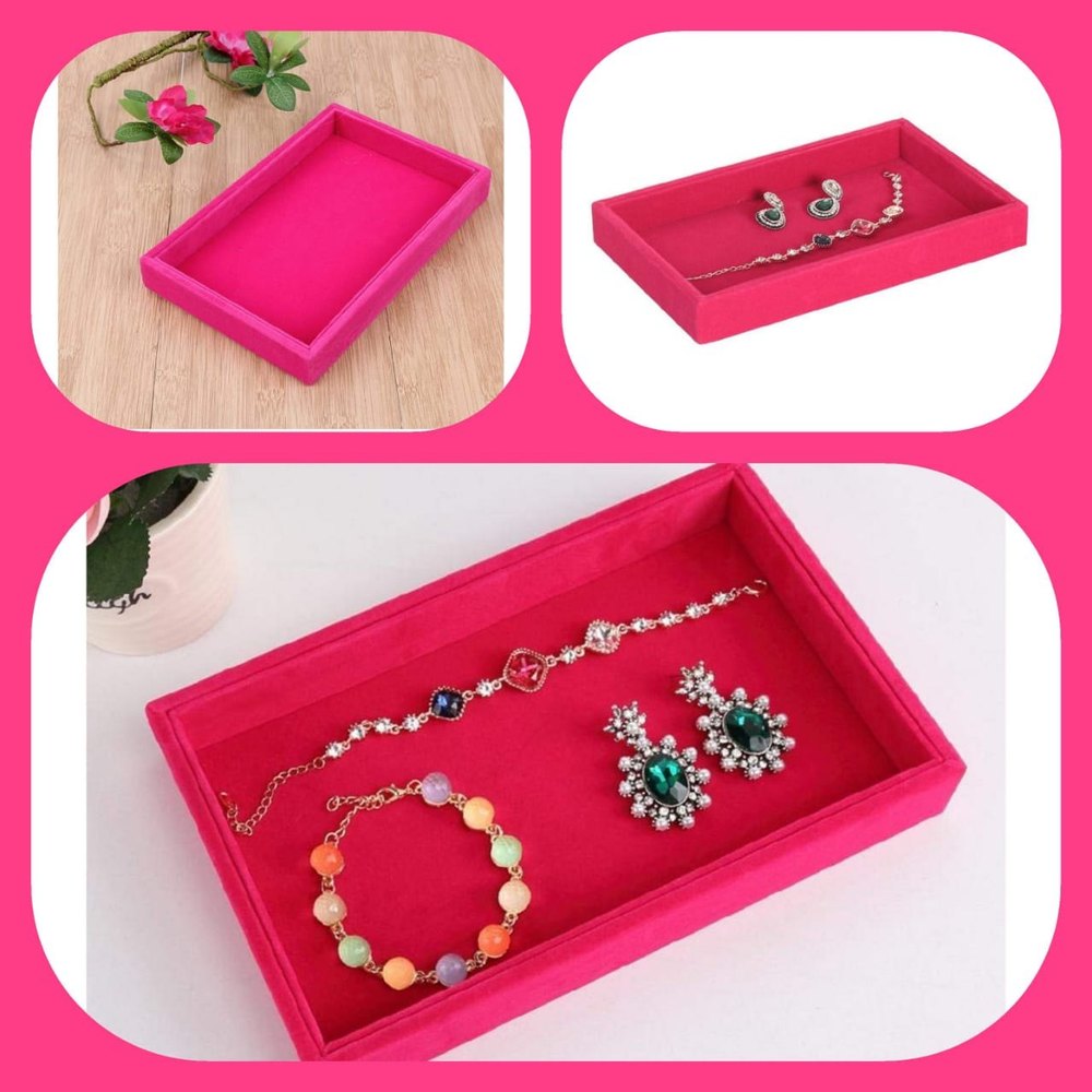 Magenta Decorative Wooden Tray