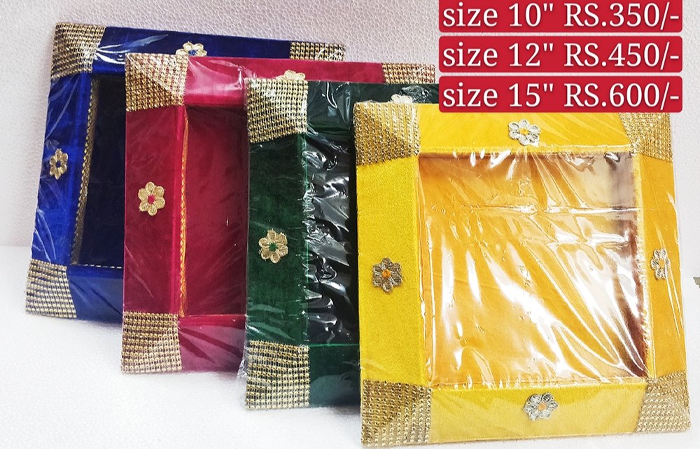 Decorated Velvet Wedding Tray for Functional