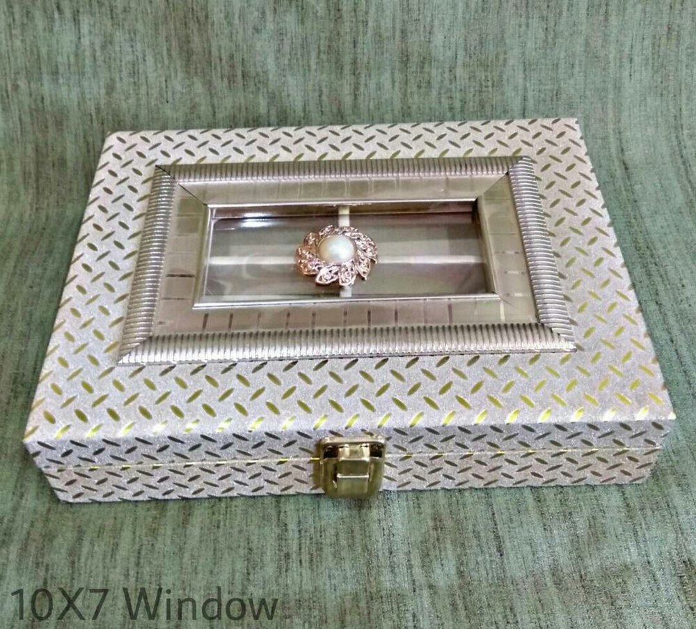 Golden Empty Wooden Dry Fruit Box