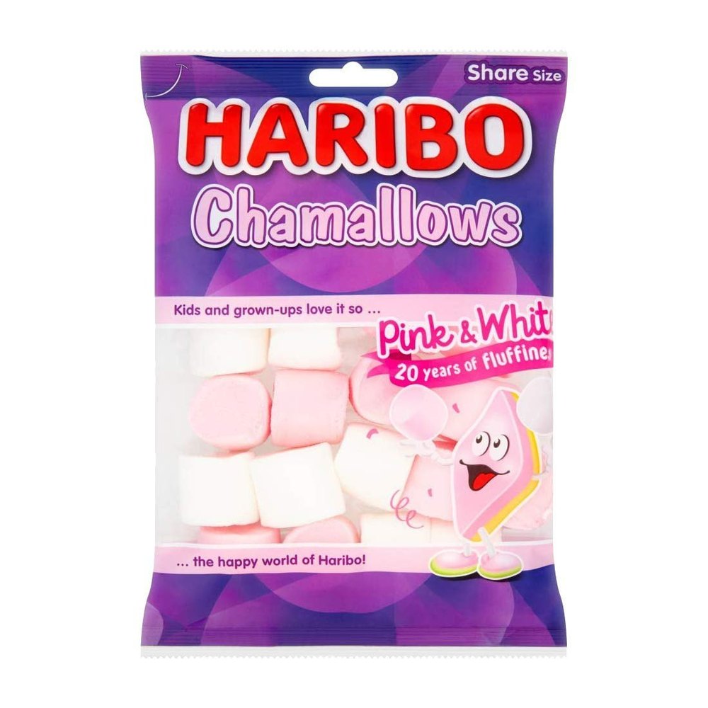 Pink And White Vanilla Haribo Marshmallows, For Mouth Freshner