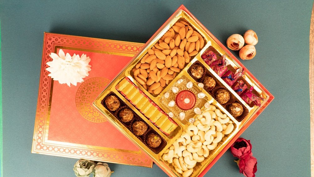 Cardboard Diwali Dry Fruit Gift Box