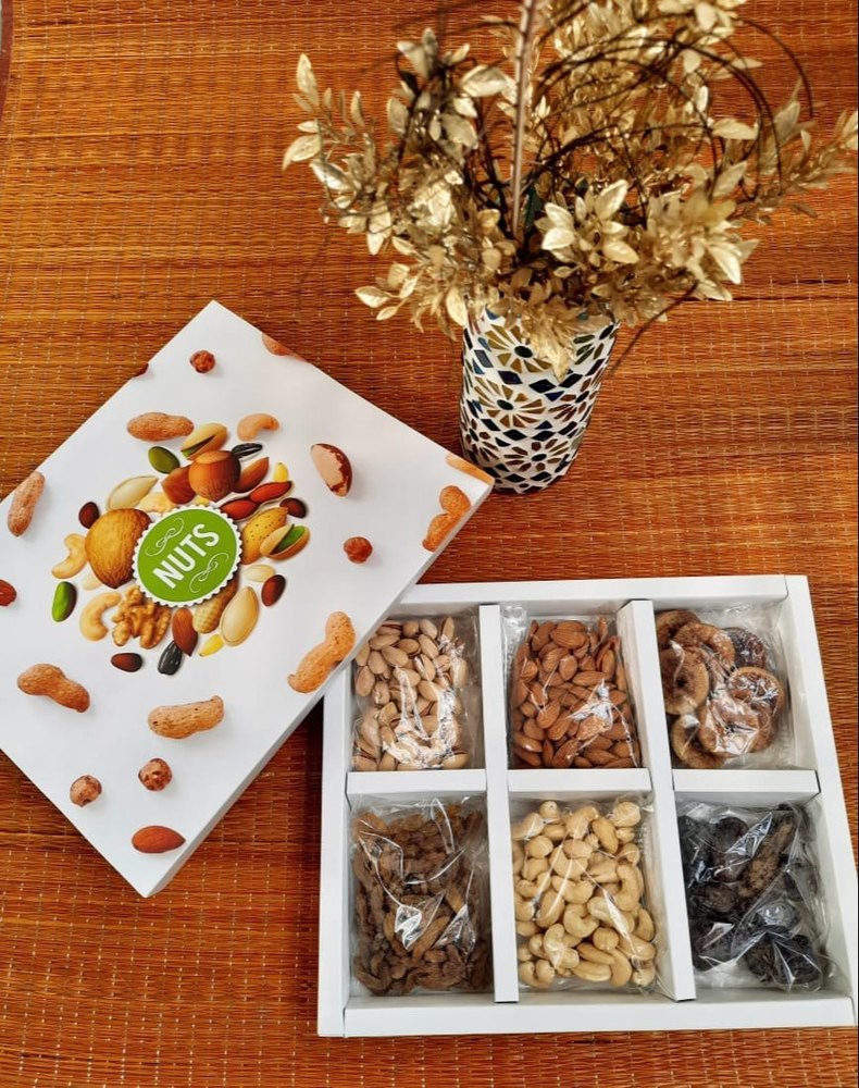Cardboard Dry Fruit Packaging Box, Box Capacity (In gms): 500 g
