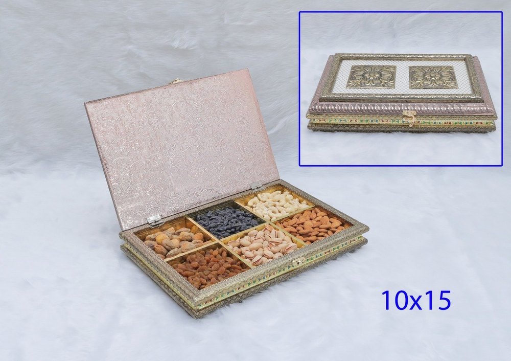wood and aluminum Dry Fruit Box, Box Capacity (In gms): 1000 gms