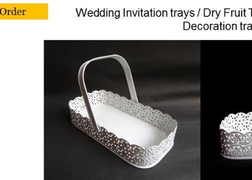 Iron Metal Gift Basket, For Gifting, Size/Dimension: 11*5.5 Inches