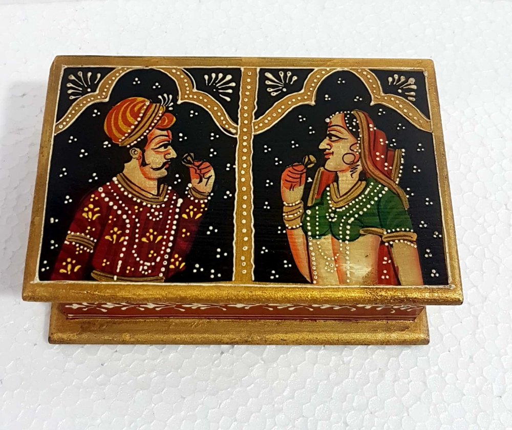 Multicolor Wooden Panited Box, For Home Decorative