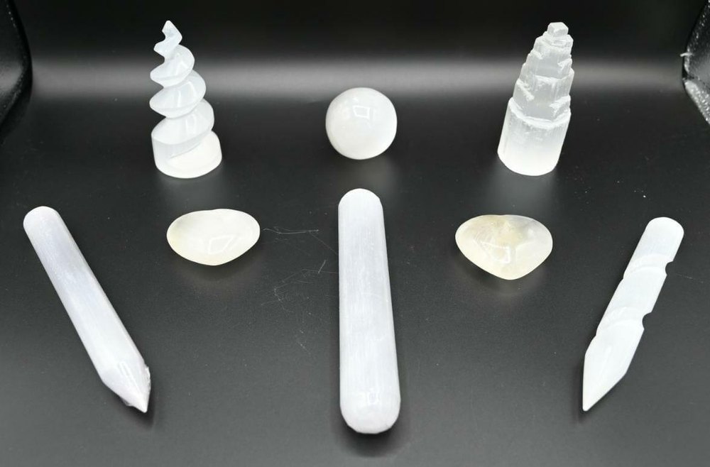 natural stone Polished Selenite Gift Box, For Gifting, Size: 7.5 Inches