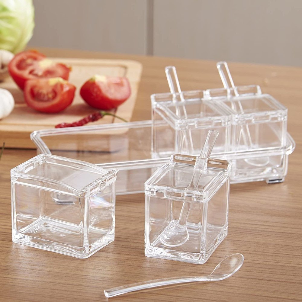 Transparent Crystal Seasoning Box