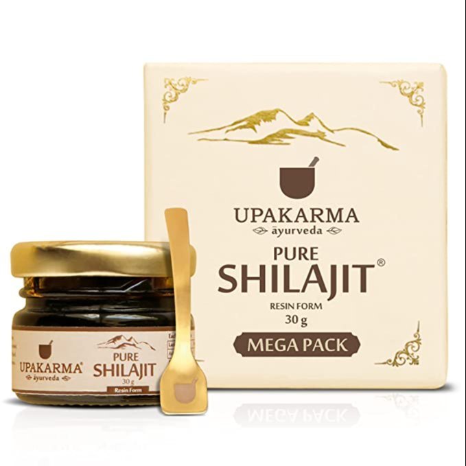 Upakarma Natural & Pure Ayurvedic Shilajit 30 G, Packaging Type: Bottle