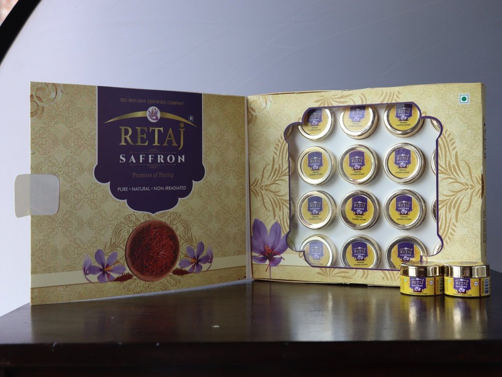 RETAJ Brand Wholesale Saffron Pack 1gm x 20 B, For Food, Packaging Type: Packet