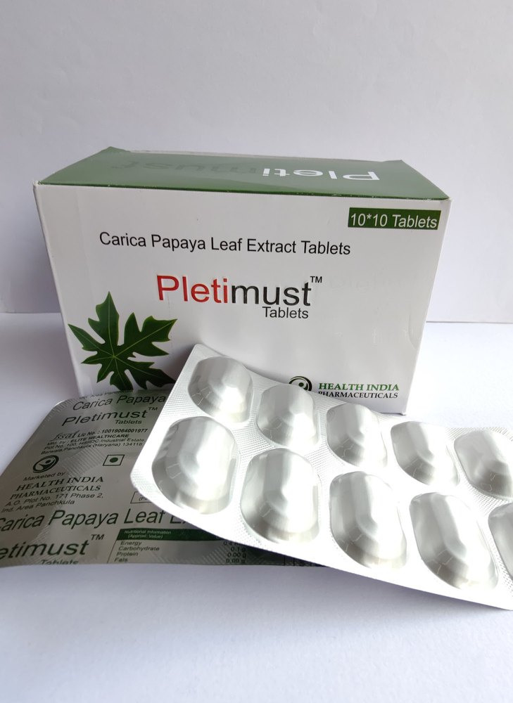 Pletimust Carica Papaya Leaf Extract Tablet