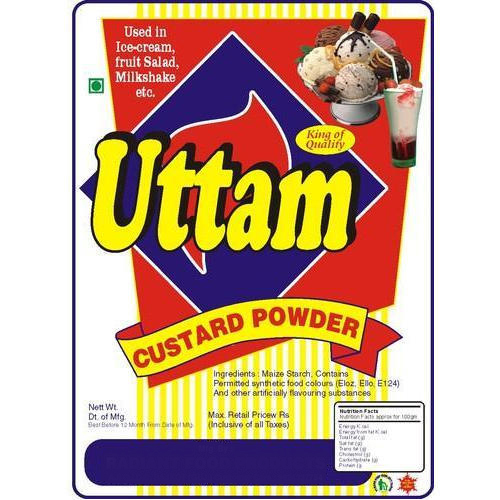 Uttam White Custard Powder, Pack Size: 1 Kg, Pack Type: Bag