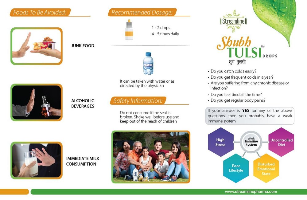 Shubh Tulsi G Drops, Packaging Type: Bottle, Packaging Size: 20 ml