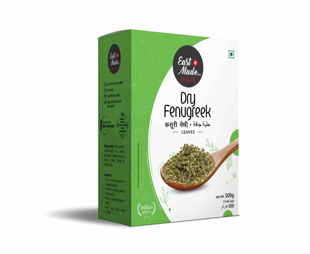 Dried Eastmade Kasoori Methi, Dry Fenugreek Leaves, Packaging Size: 500g