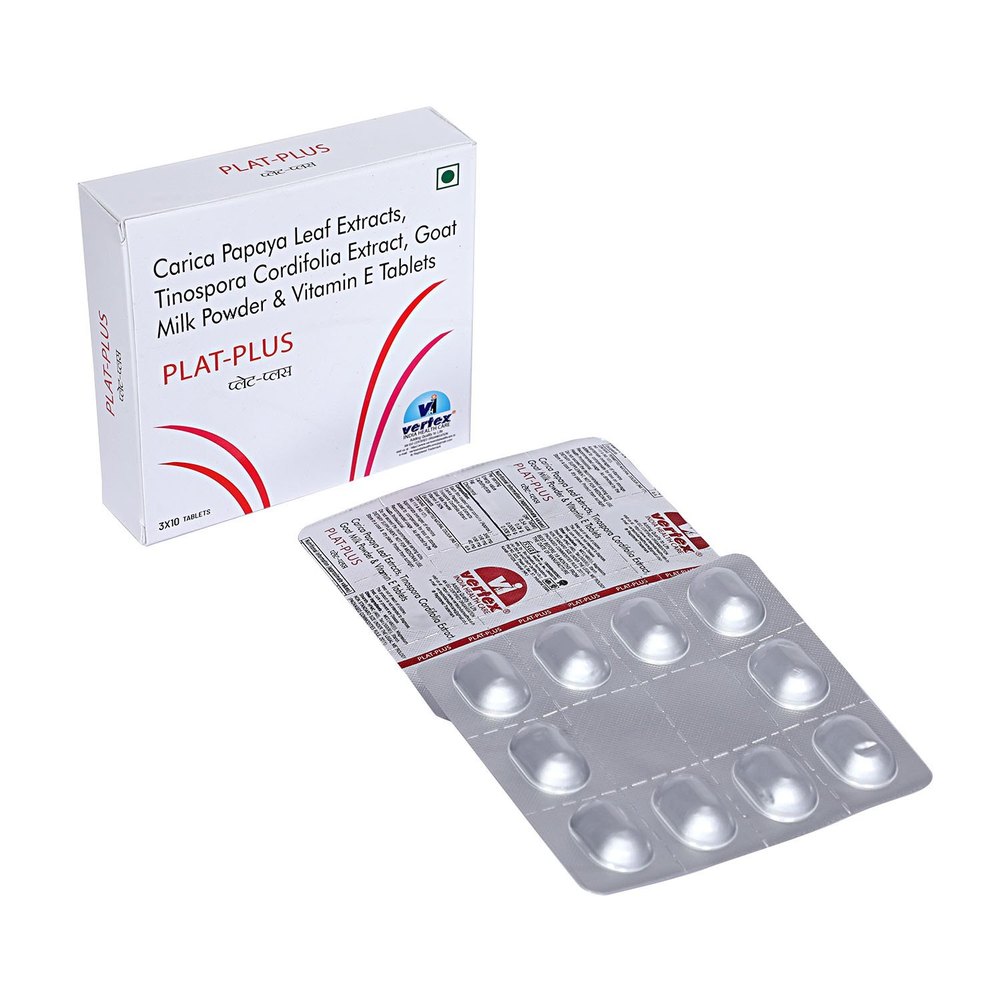 Carica Papaya, Leaf Extracts, Tinospora Cordifolia & Goat Milk Powder Tablets