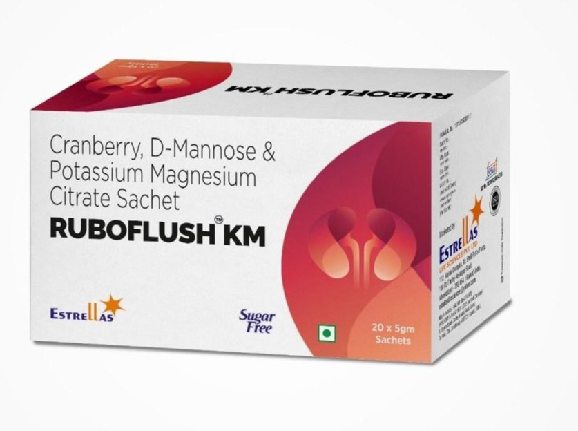 Ruboflush-KM sachet Cranberry Extract D Mannose Tablets, For As Dietary Food Supplement