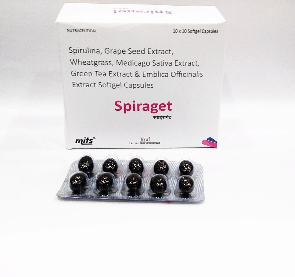 Spirulina, Grape Seed Extract, Wheatgrass , Medicago Sativa Extract, Green Tea Extract