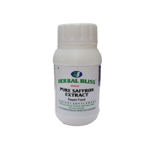 Herbal Bliss Kesar Pure Saffron Extract, Packaging Type: Bottle