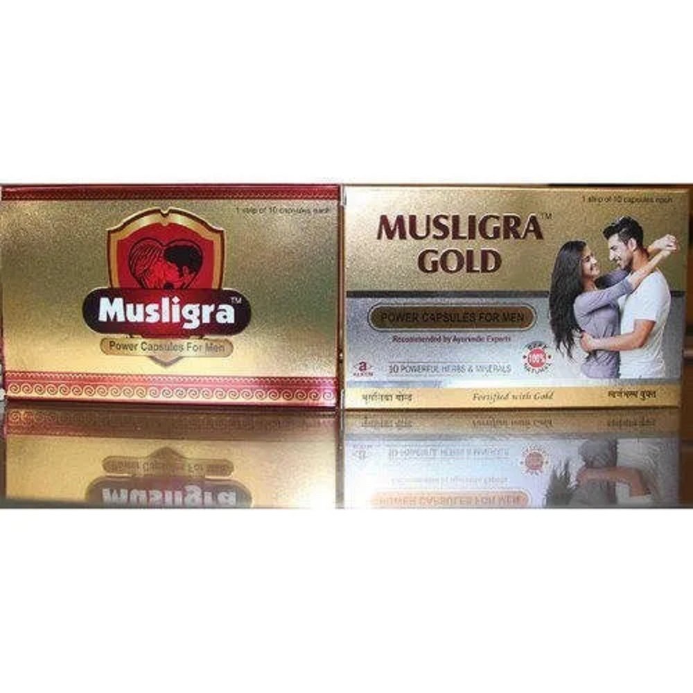 Musligra Gold Capsules, stamina and vitality, 10 Pills