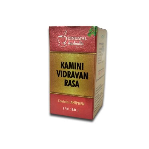 Dindayal Kamini Vidravan Rasa, 20 Tablets/Box, Packaging Type: Bottle