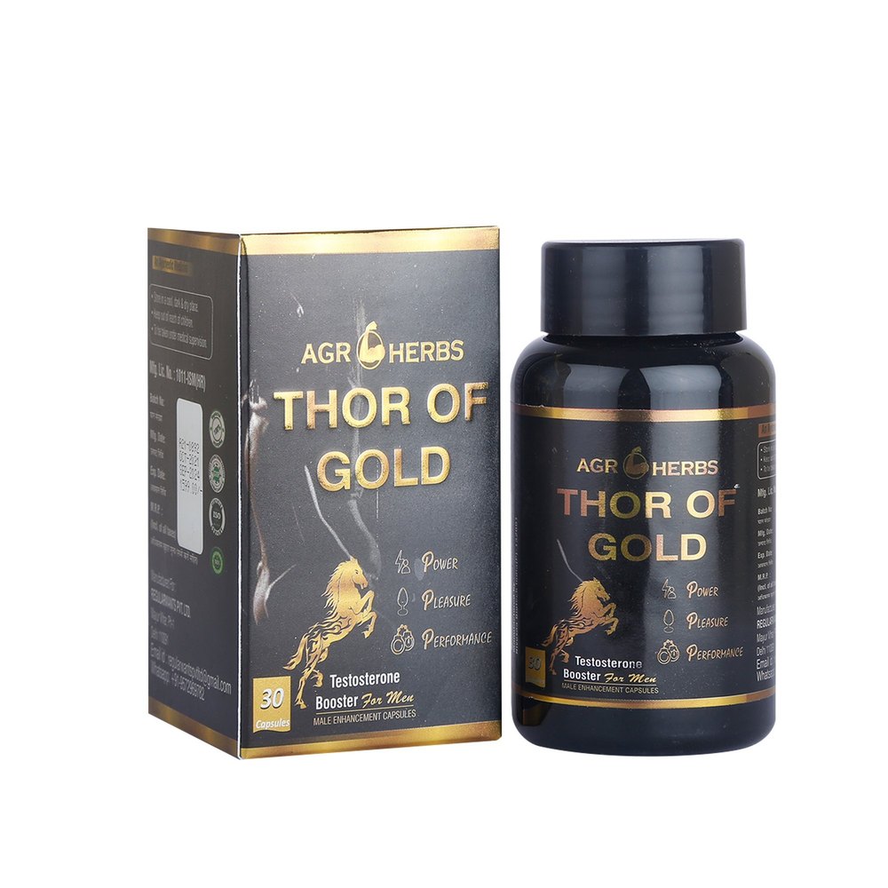 Agro Herbs Thor Of Gold Power Booster And Ling Enhancement Men 60 Capsules