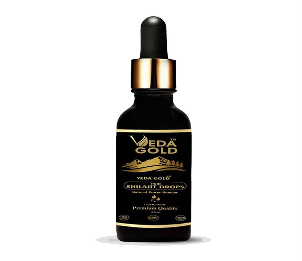Shilajit Liquid Himalaya, Pure Shilajit Drops Liquid Form Veda Gold (30 Ml)