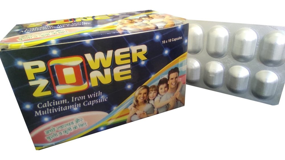 Power Zone Calcium Iron Multivitamin Capsule, 10 X 10 Capsules