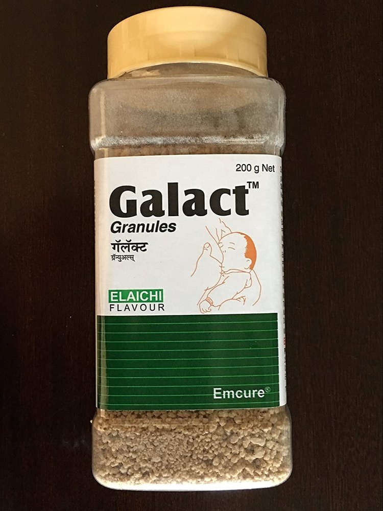 Herbal 200g Galact Granules Elaichi Flavour Powder, Brown, Packaging Type: Bottle