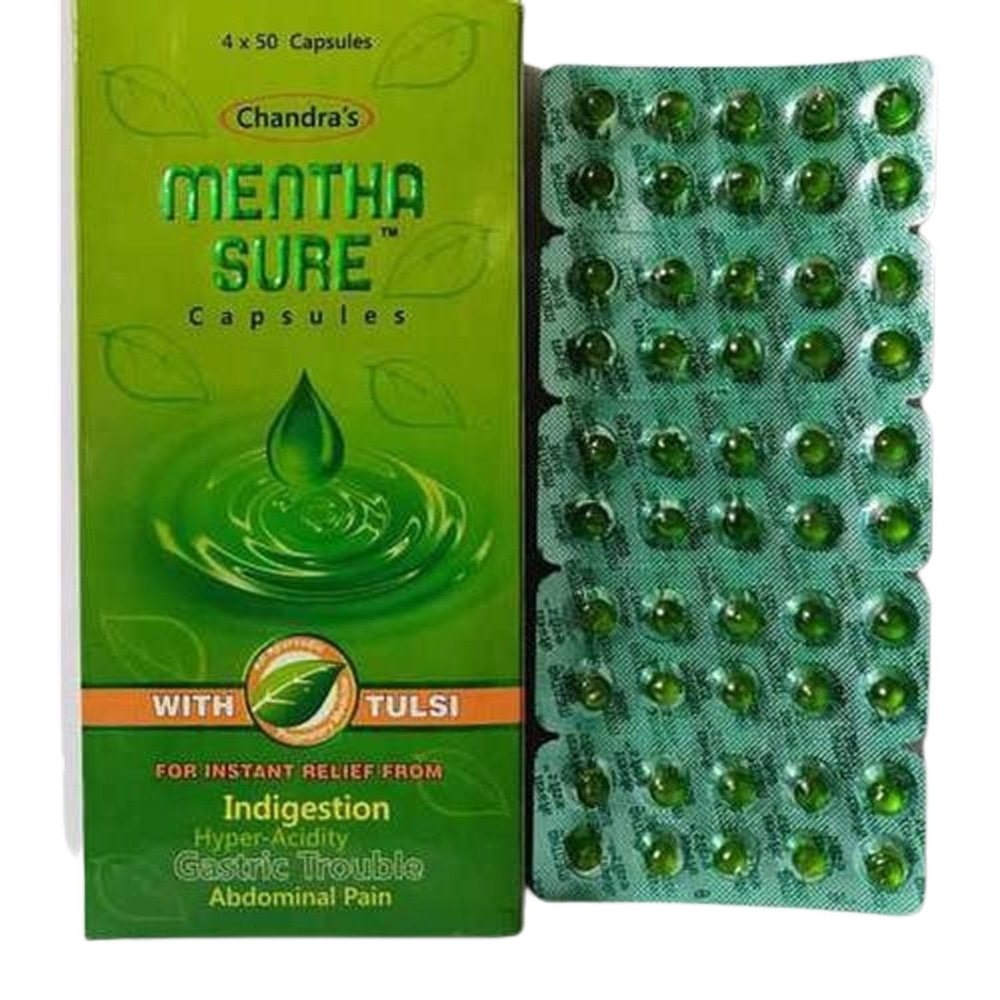Mentha Sure Softgel Capsules, Packaging Type: Box, Packaging Size: 200 Piece