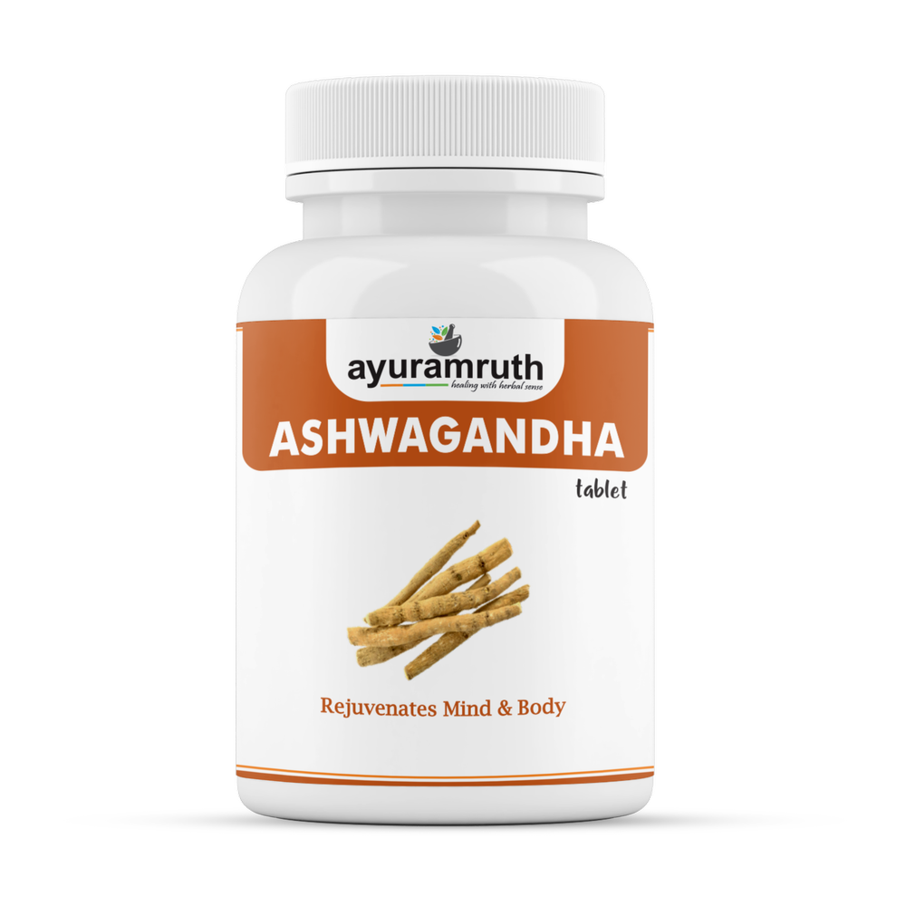 Ashwagandha Tablets 1000mg Rejuvenates Mind & Body Extract Tablet, Ayuramruth Private Limited, Non prescription