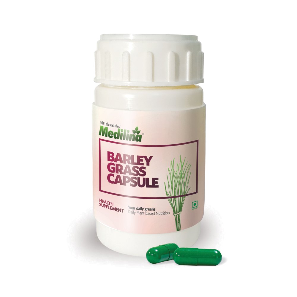 Medilina Barley Grass Capsules -120 No.s, NB Laboratories Pvt. Ltd., Non prescription