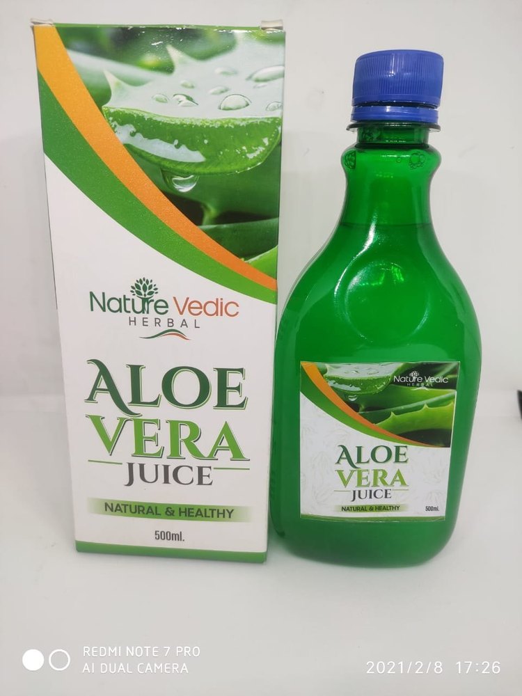 Aloe Vera Juice, 500 ml, Packaging Type: Bottle