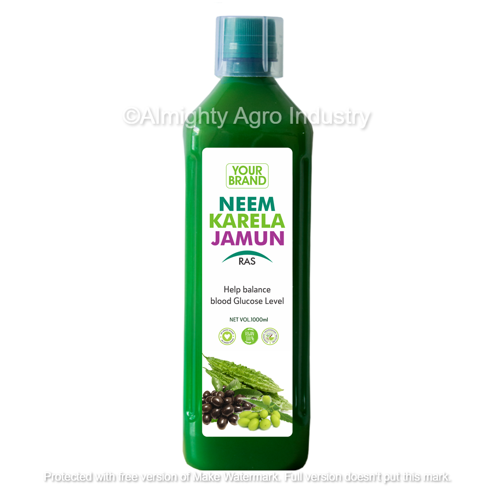 Neem Karela Jamun Juice, Packaging Type: Bottle, Packaging Size: 500/1000 ml