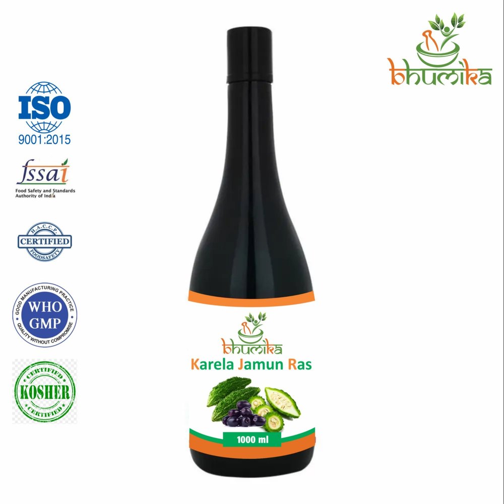 Bhumika Karela Jamun Juice, 1000 ml, Packaging Type: Bottle